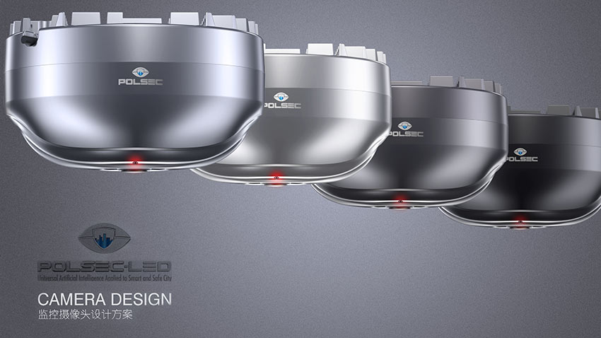藍牙智能監(jiān)控攝像頭外觀設計結(jié)構設計案例圖分析