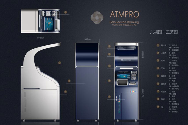 金融設(shè)備之銀行大堂終端機設(shè)計案例圖片11